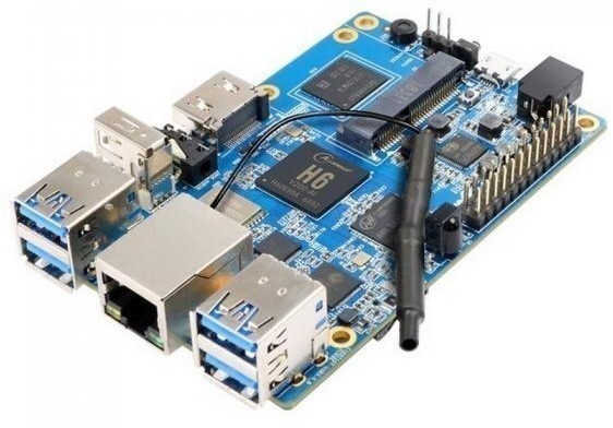 Allwinner H6, 1800 МГц, 2 Гб, 8 Гб SSD, Mali-720 MP2, Gigabit Ethernet, Wi-Fi, Bluetooth