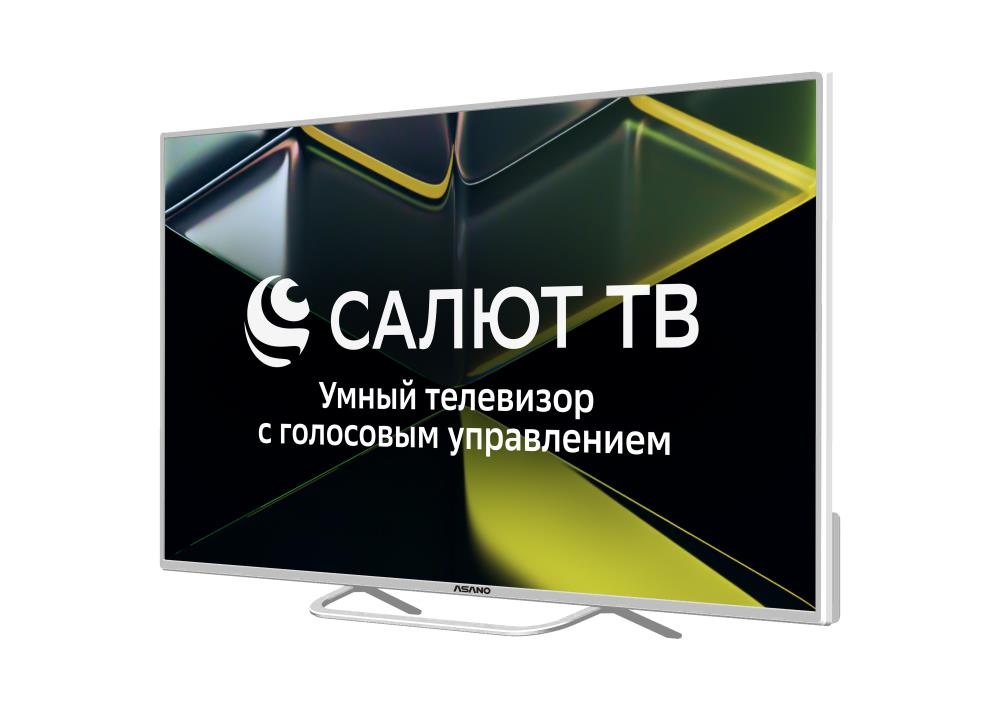 Телевизор Asano 50" 50LU5011T белый  DLED 4K UHD 60Hz  Салют ТВ