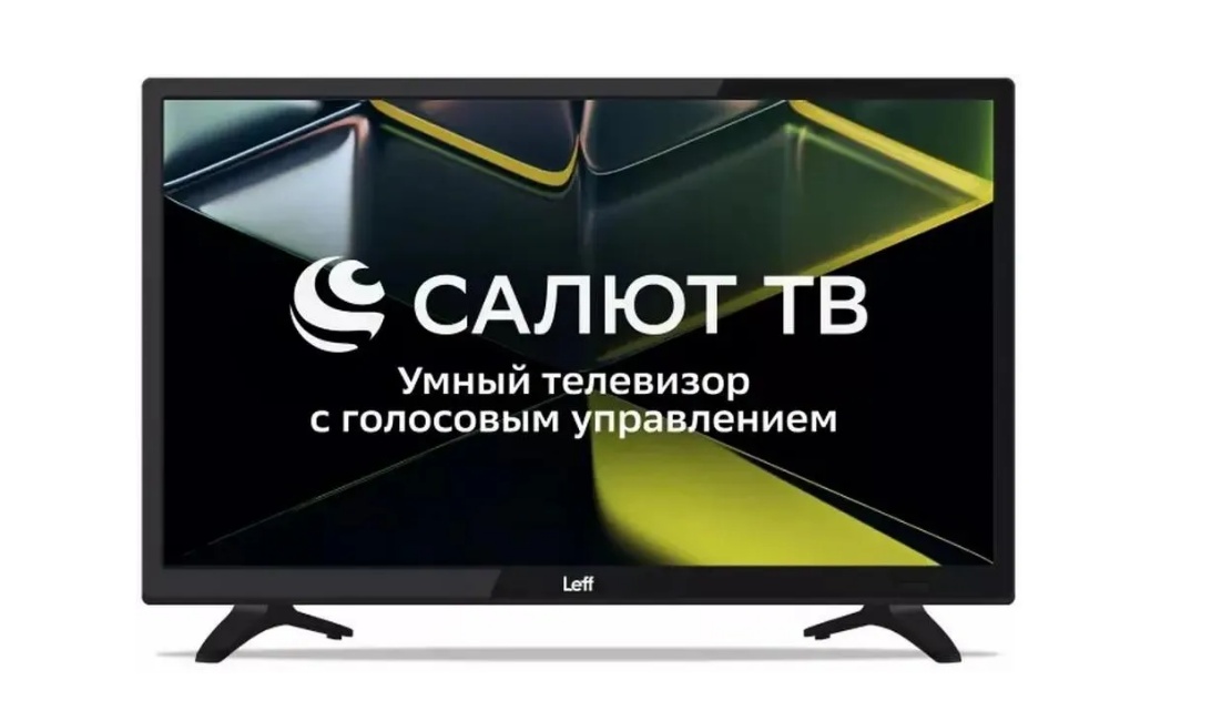 Телевизор LEFF 24" 24F690T черный  DLED FHD 60Hz Smart Салют ТВ