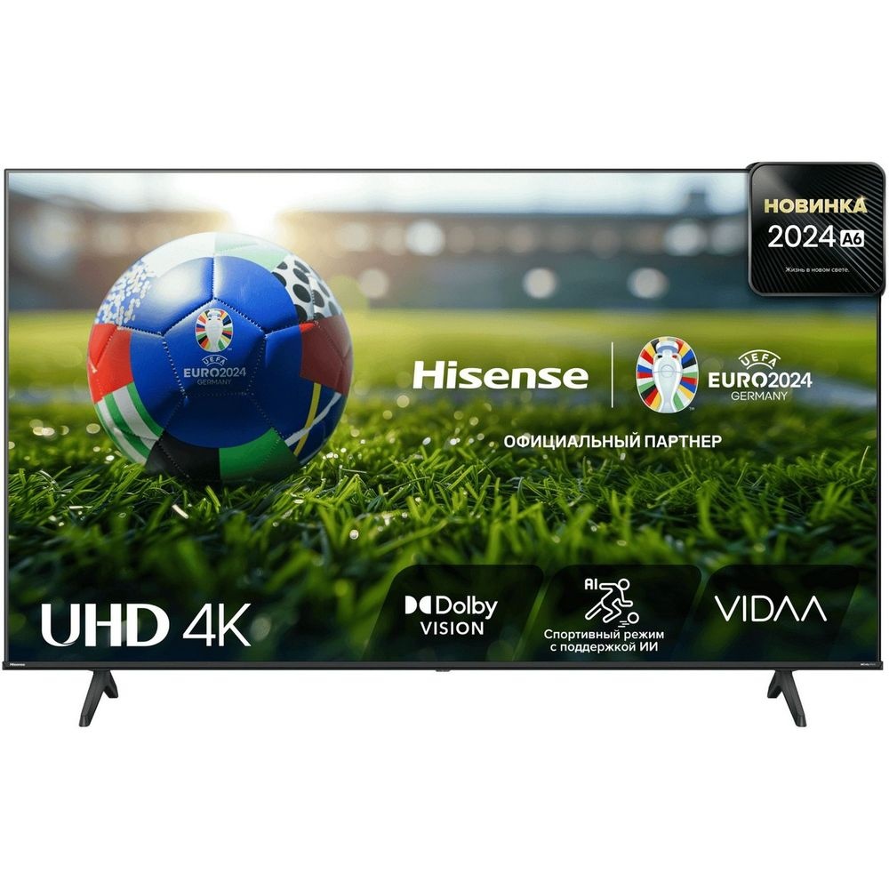 Телевизор  Hisense 43" 43A6N черный LED  UHD 60Hz Smart
