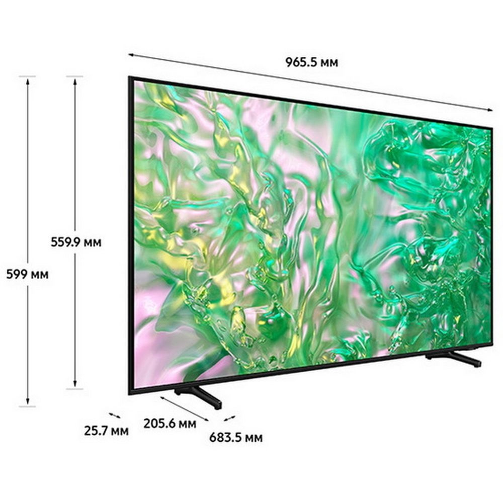 Телевизор Samsung 43" UE43DU8000UXRU черный LED UHD 60Hz Tizen