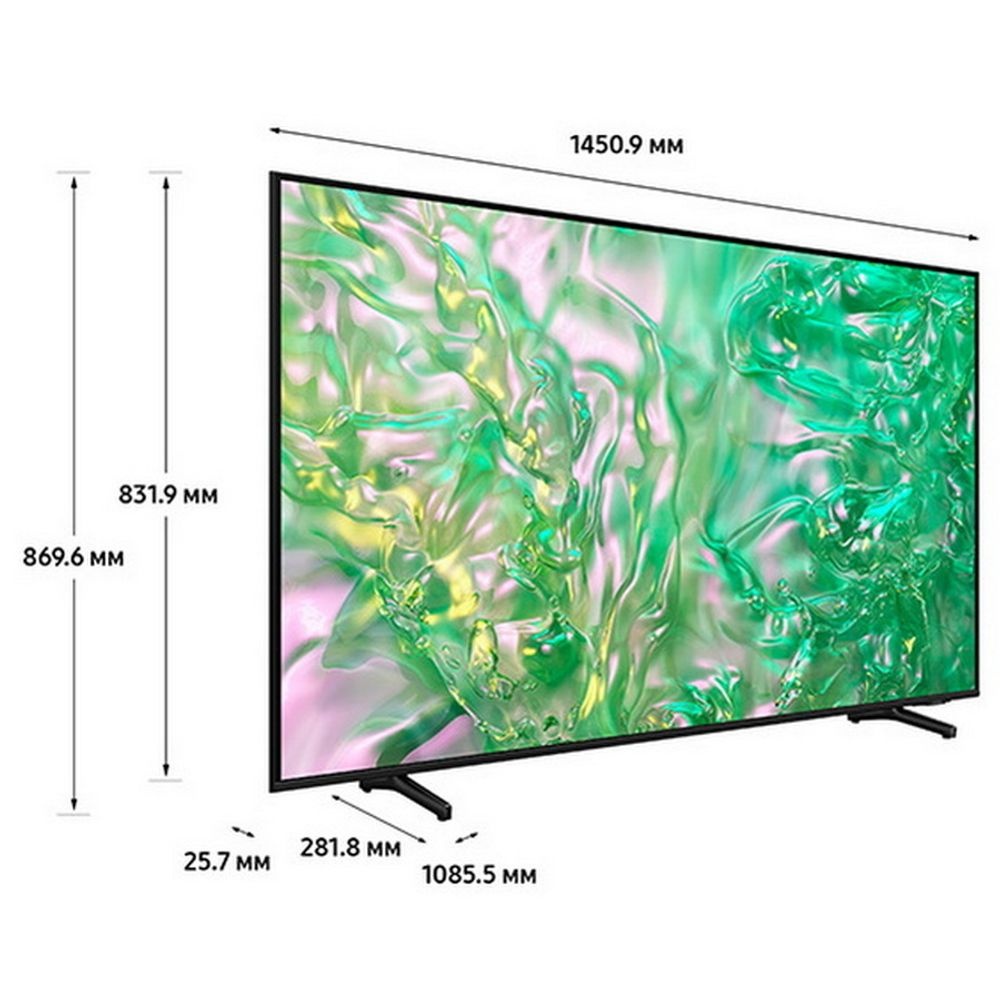 Телевизор Samsung 65" UE65DU8000UXRU черный  LED UHD 60Hz Tizen
