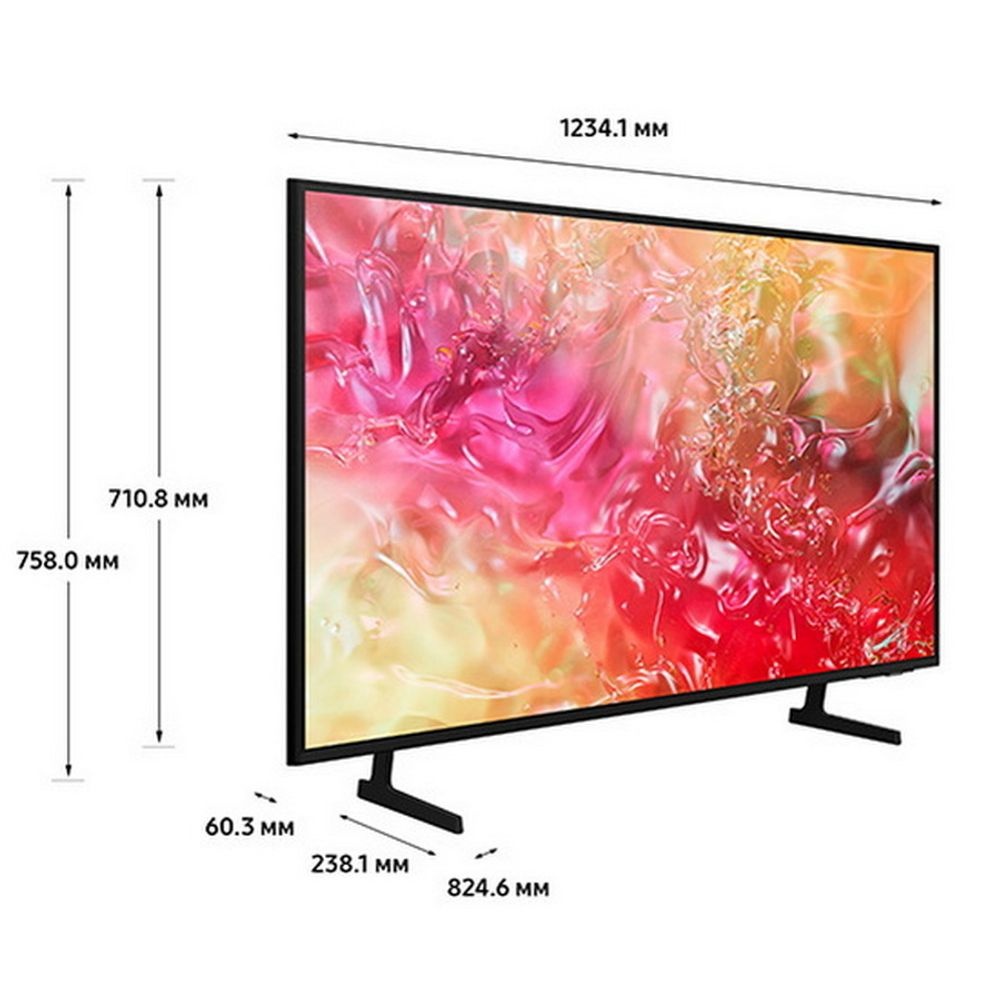 Телевизор Samsung 55" UE55DU7100UXRU черный LED UHD 60Hz Tizen