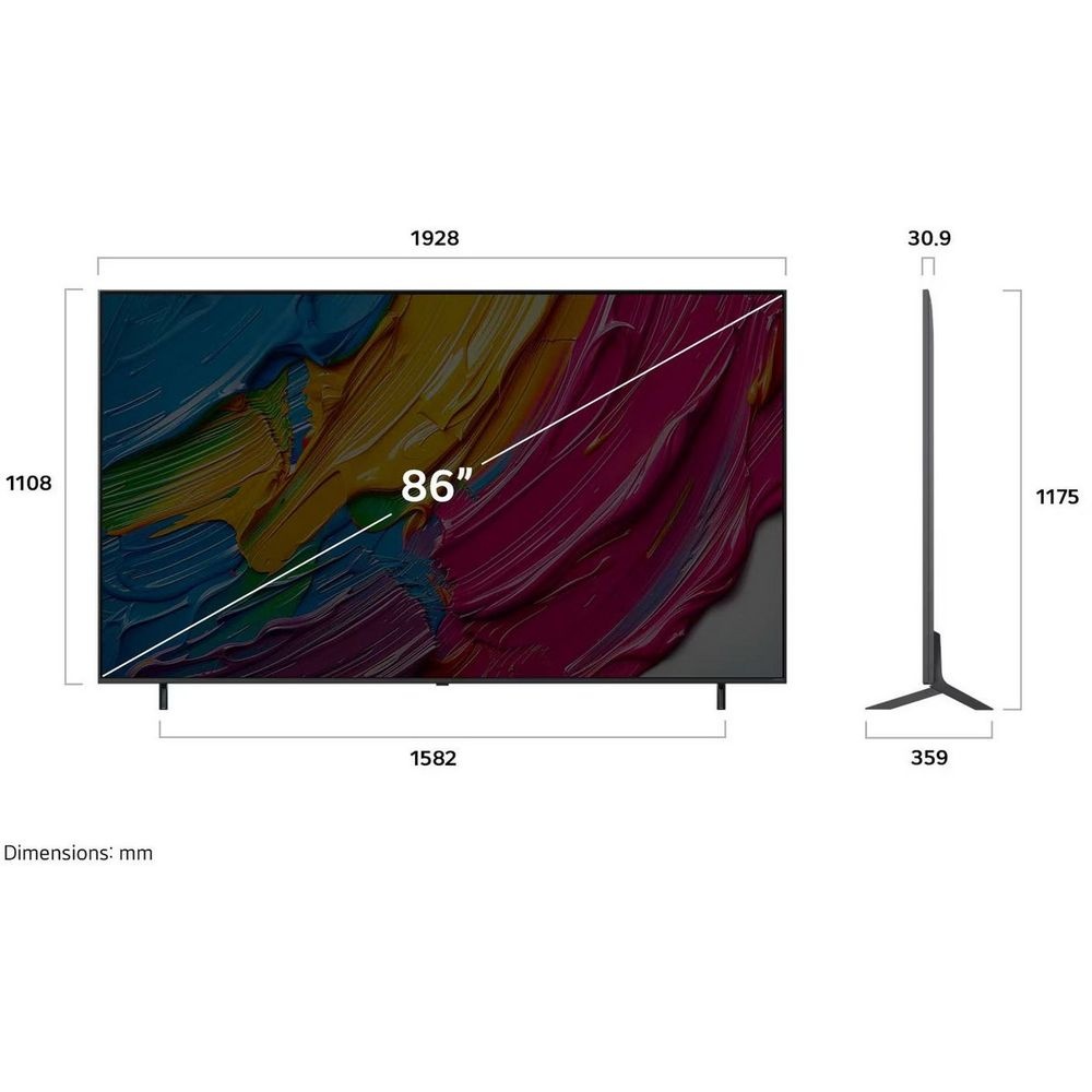 Телевизор LG 86" 86QNED80A6A черный Edge LED 4K UHD 60Hz webOS