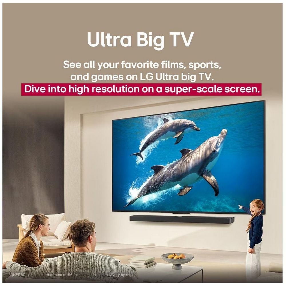Телевизор LG 86" 86QNED80A6A черный Edge LED 4K UHD 60Hz webOS