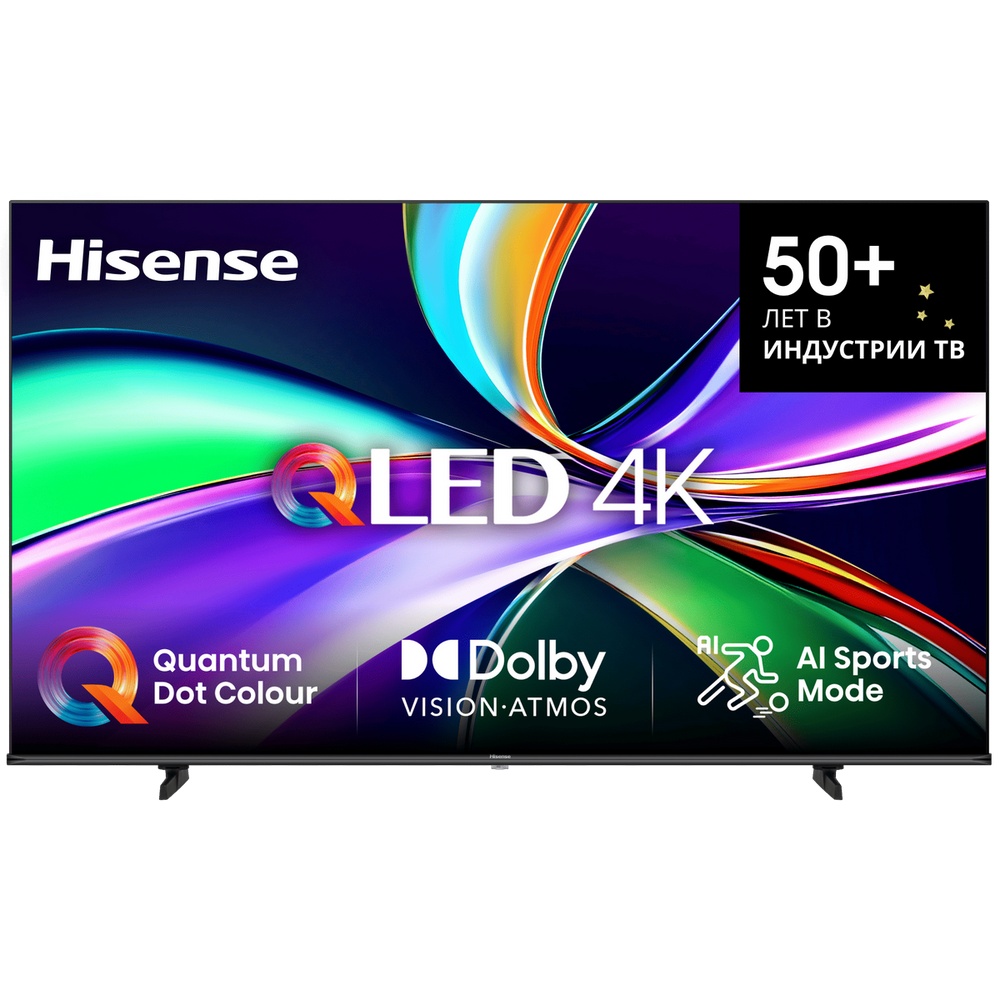 Телевизор Hisense 75" QLED UHD Smart TV (ОС VIDAA U9) Black