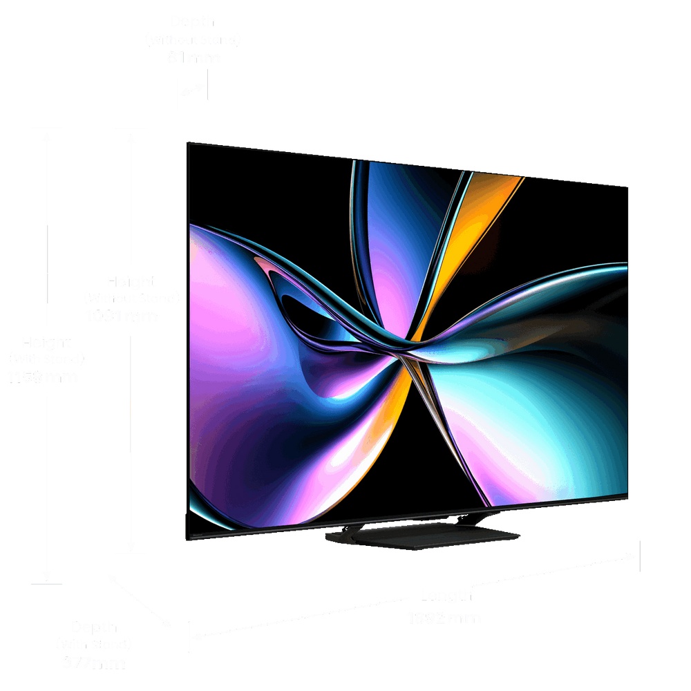 Телевизор Hisense 85'' 85U7Q PRO Ultra HD Mini LED 165 Hz(VRR) Smart 144Hz черный