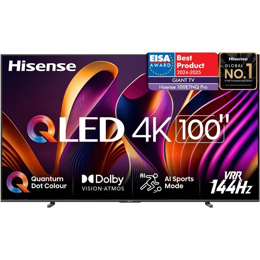 Телевизор  Hisense 100" 100E7NQ PRO темно-серый QLED UHD 144Hz  Smart TV