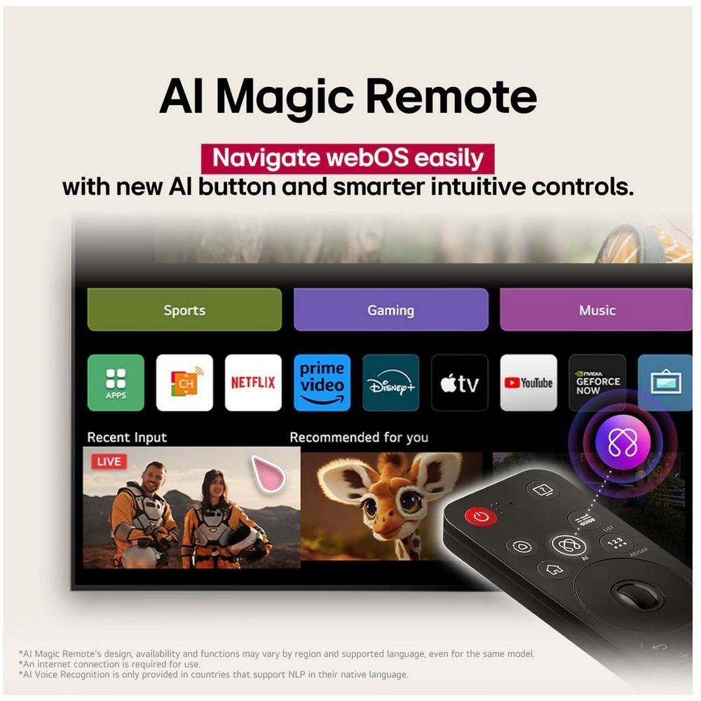 Телевизор LG 65" 65NANO80A6B.ARUG синяя сажа LED 4K Ultra HD 60Hz Smart TV