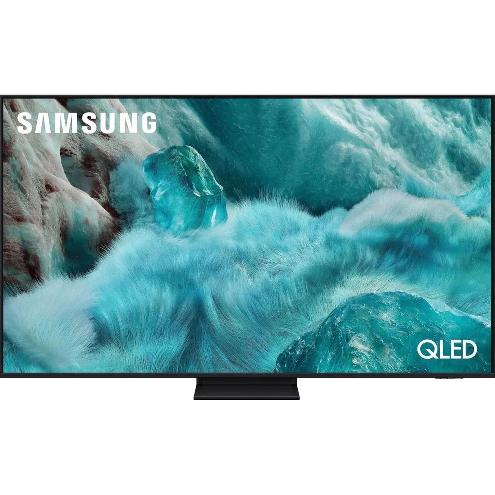 Телевизор QLED Samsung 55" QE55Q7F5AUXRU Q серебристый 4K Ultra HD 1000Hz DVB-T DVB-T2 DVB-C DVB-S2