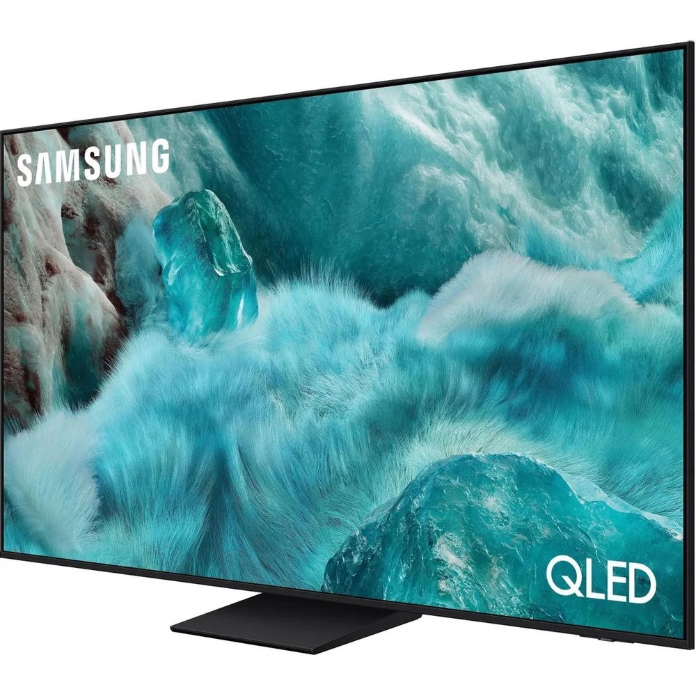 Телевизор QLED Samsung 55" QE55Q7F5AUXRU Q серебристый 4K Ultra HD 1000Hz DVB-T DVB-T2 DVB-C DVB-S2