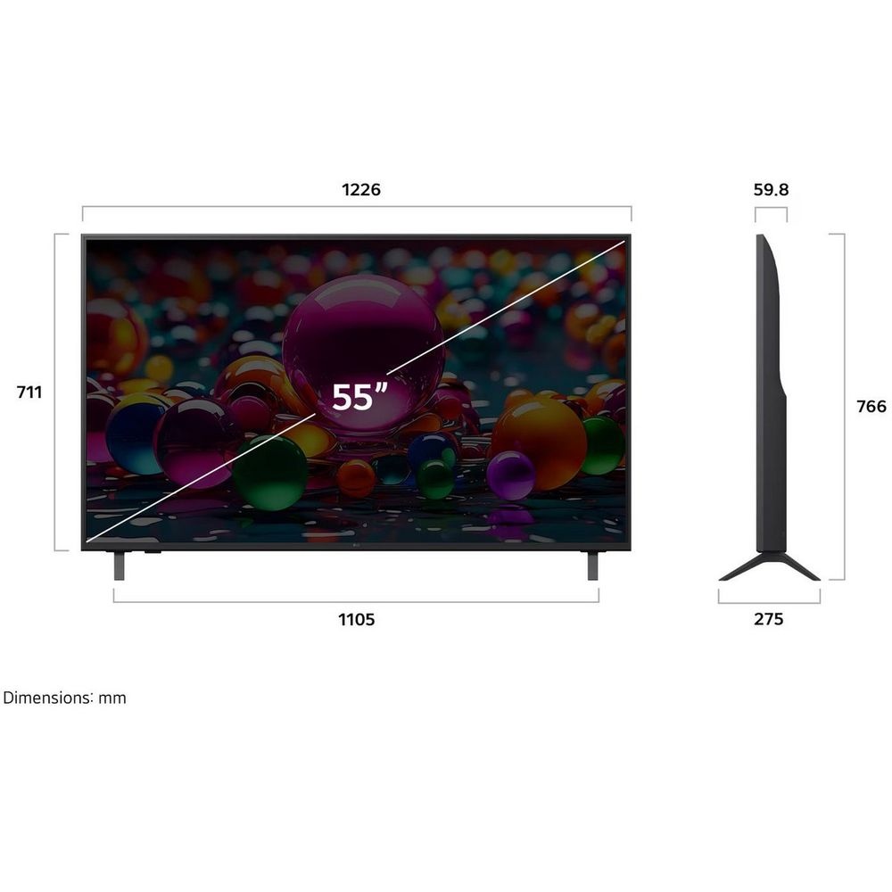 Телевизор UHD 55" 4K LG 55UA75009LA.ARUG