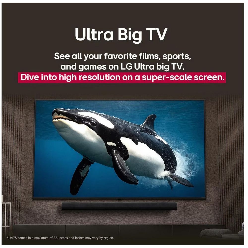 Телевизор UHD 55" 4K LG 55UA75009LA.ARUG