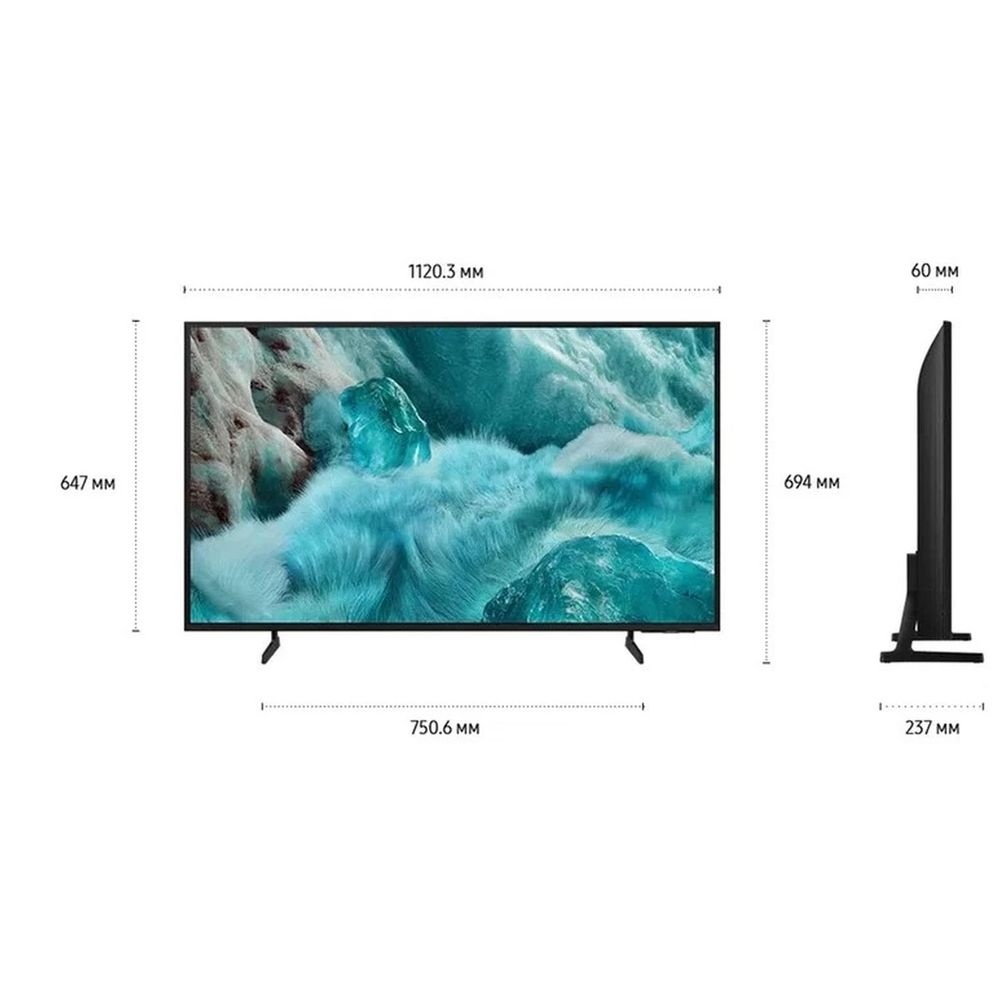 Телевизор QLED Samsung 50" QE50Q7FAAUXRU Q черный 4K UHD 60Hz DVB-T2 DVB-C DVB-S2 USB WiFi Smart TV