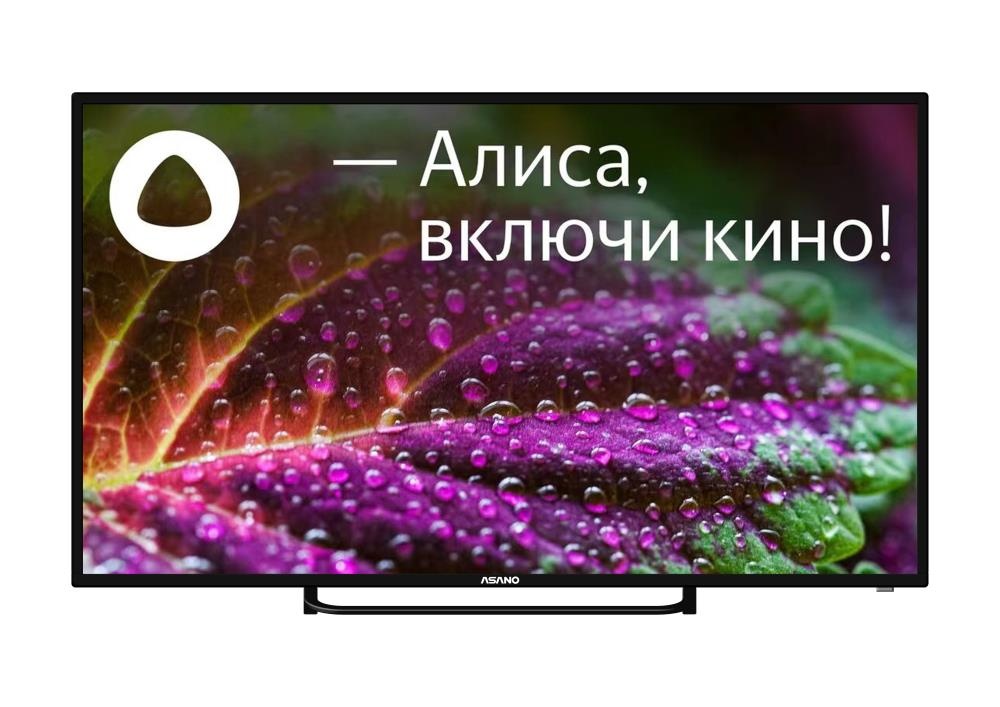 Телевизор Asano 55" 55LU8120T черный LED UHD 60Hz ЯндексТВ