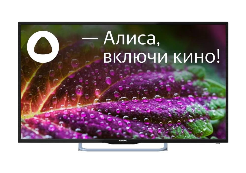 Телевизор Asano 55" 55LU8130S черный LED UHD 60Hz ЯндексТВ
