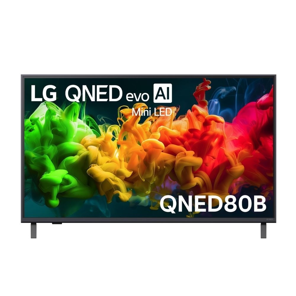 Телевизор LG 43QNED80B6B, 43", черный, Mini LED, 4K Ultra HD, 60Hz, WebOS