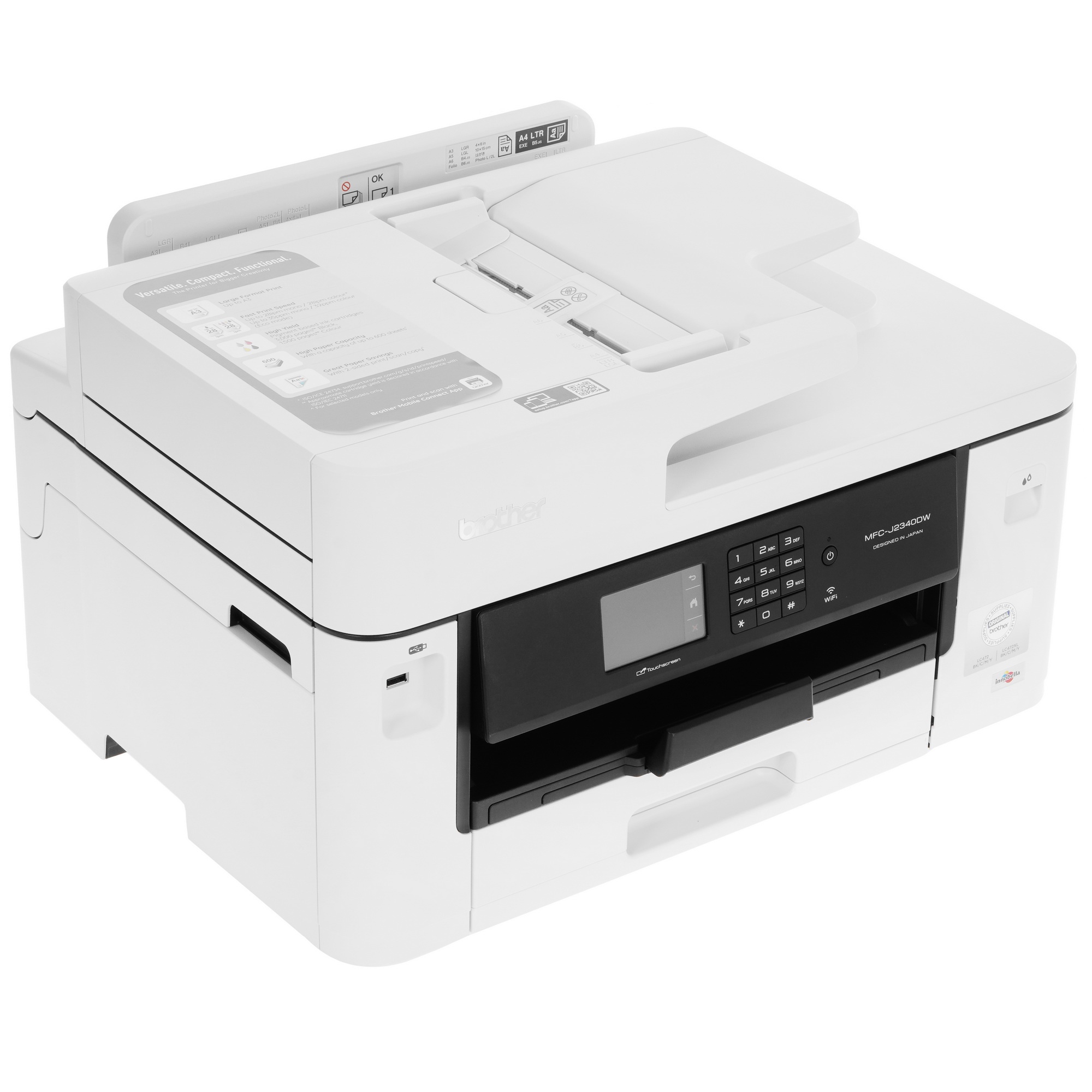 Струйное мфу A3 принтер/копир/сканер/факс BROTHER MFC-J2340DW (MFCJ2340DW)