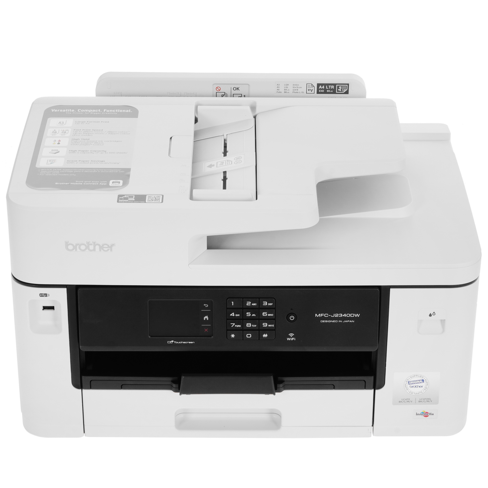 Струйное мфу A3 принтер/копир/сканер/факс BROTHER MFC-J2340DW (MFCJ2340DW)