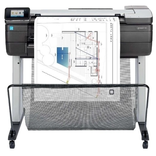 Плоттер струйный HP DesignJet T830 MFP (F9A28D), A1, 24", цветной, печ. A1 за 26 сек., 610 мм, 2400x
