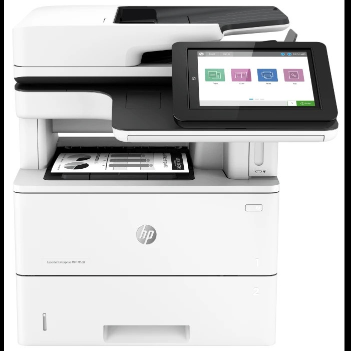 МФУ лазерный HP LaserJet Enterprise M528f (1PV65A), A4, ч/б, печ. до 43 стр/мин., скан. до 43 стр/ми