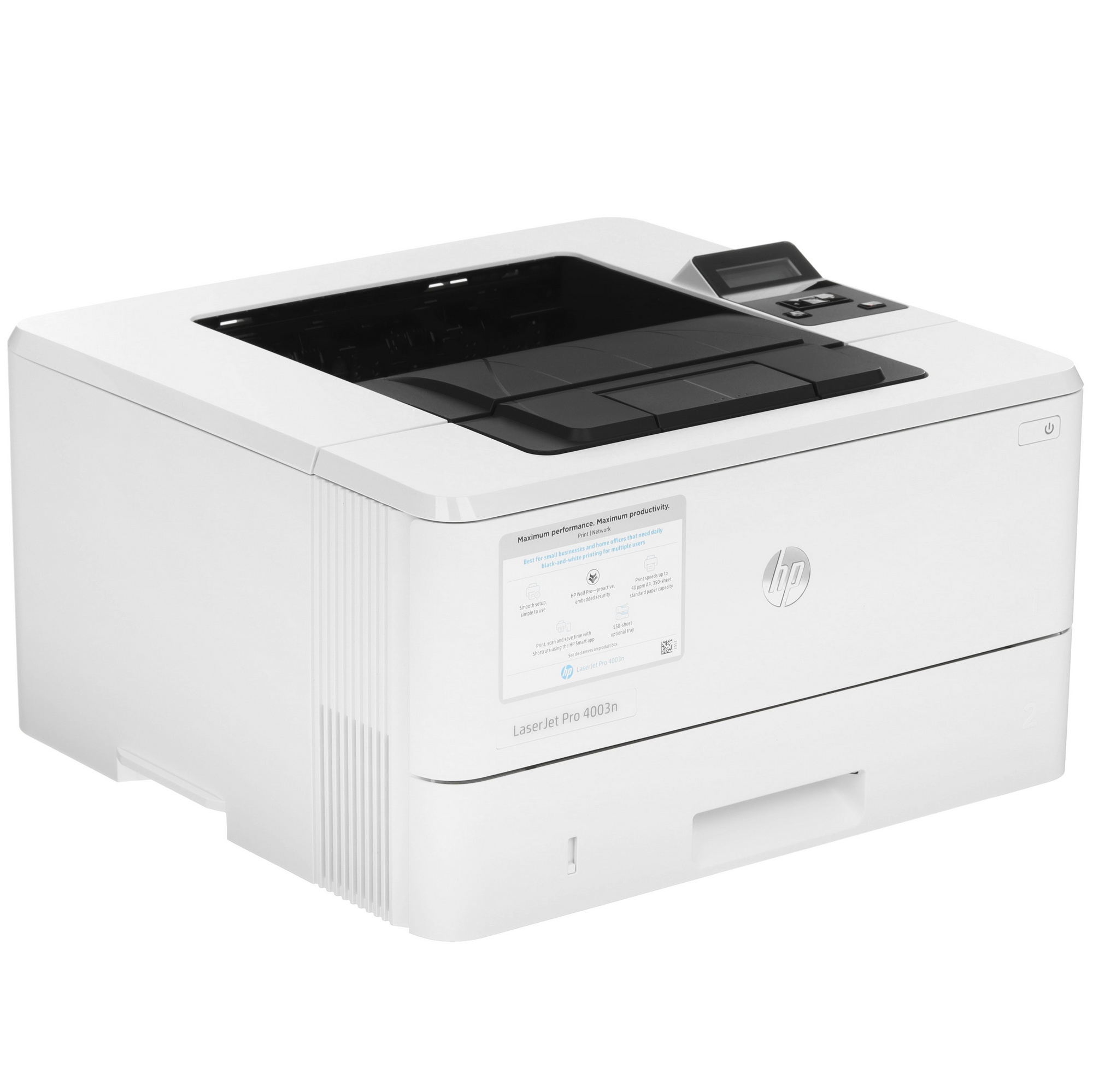 Принтер лазерный HP LaserJet Pro 4003n (2Z611A), A4, ч/б, печ. до 40 стр/мин., 1200 x 1200 dpi, USB,