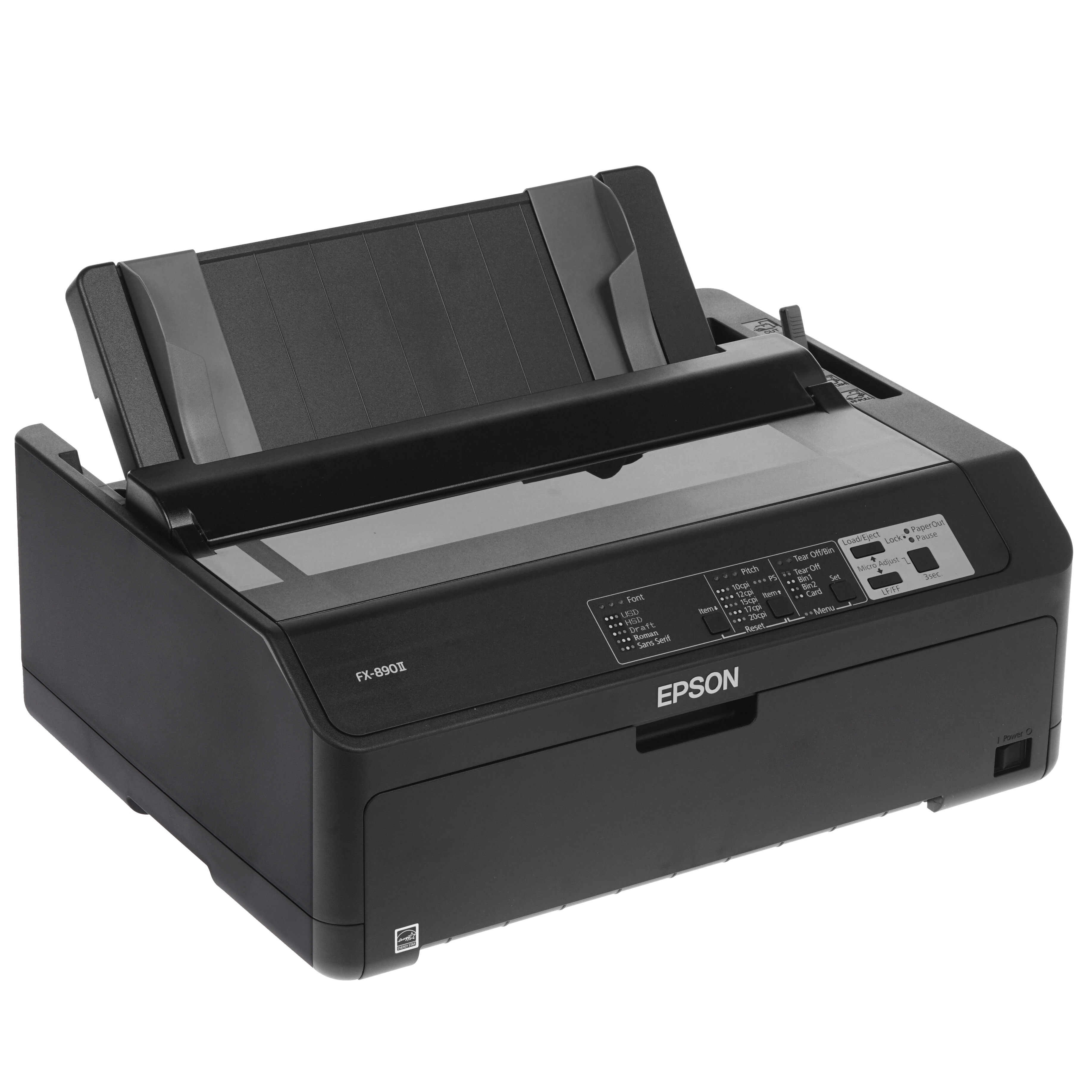 Принтер Epson FX-890II (C11CF37401), матричный A4, 9х2-игольный (80 колонок), высокоскоростной (735