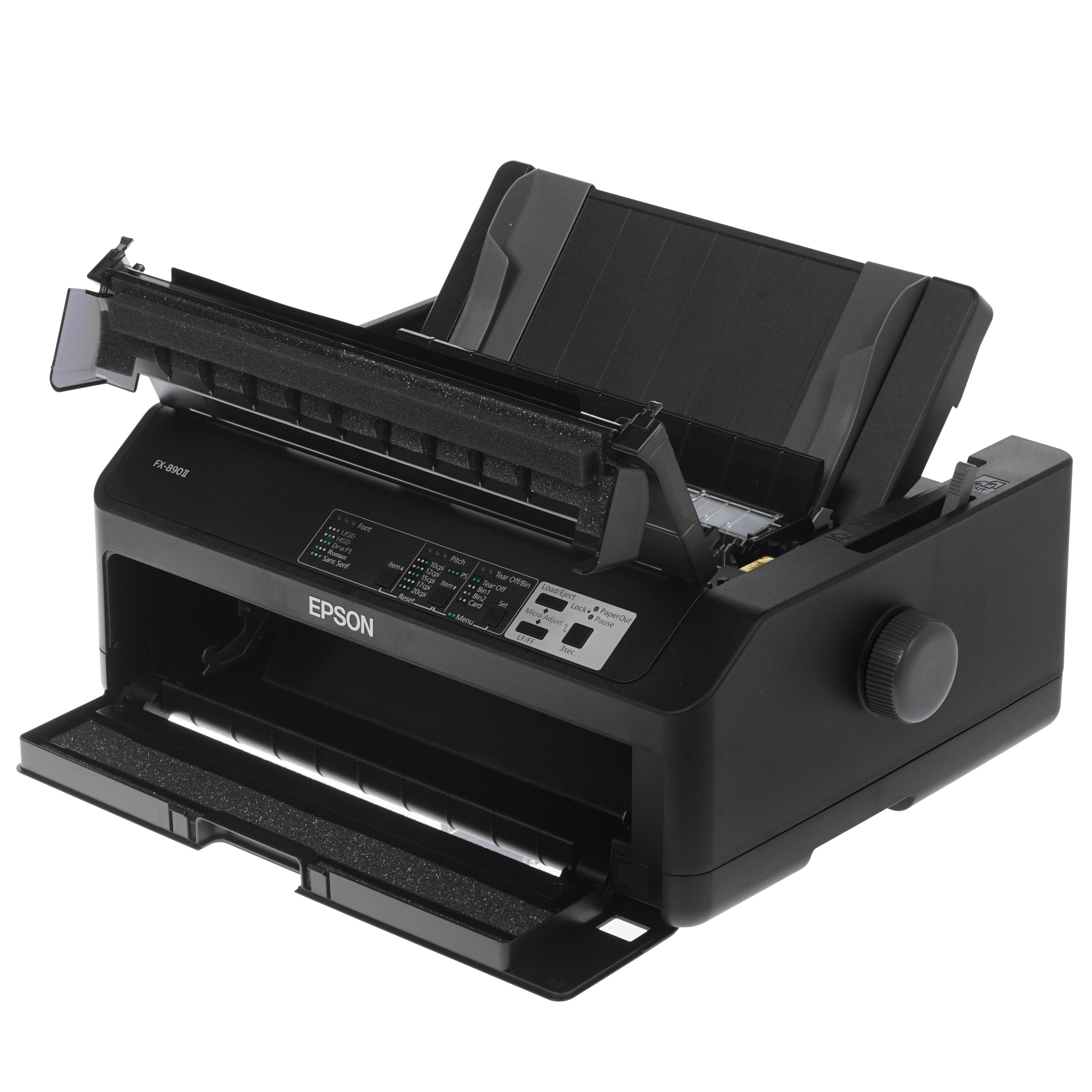 Принтер Epson FX-890II (C11CF37401), матричный A4, 9х2-игольный (80 колонок), высокоскоростной (735