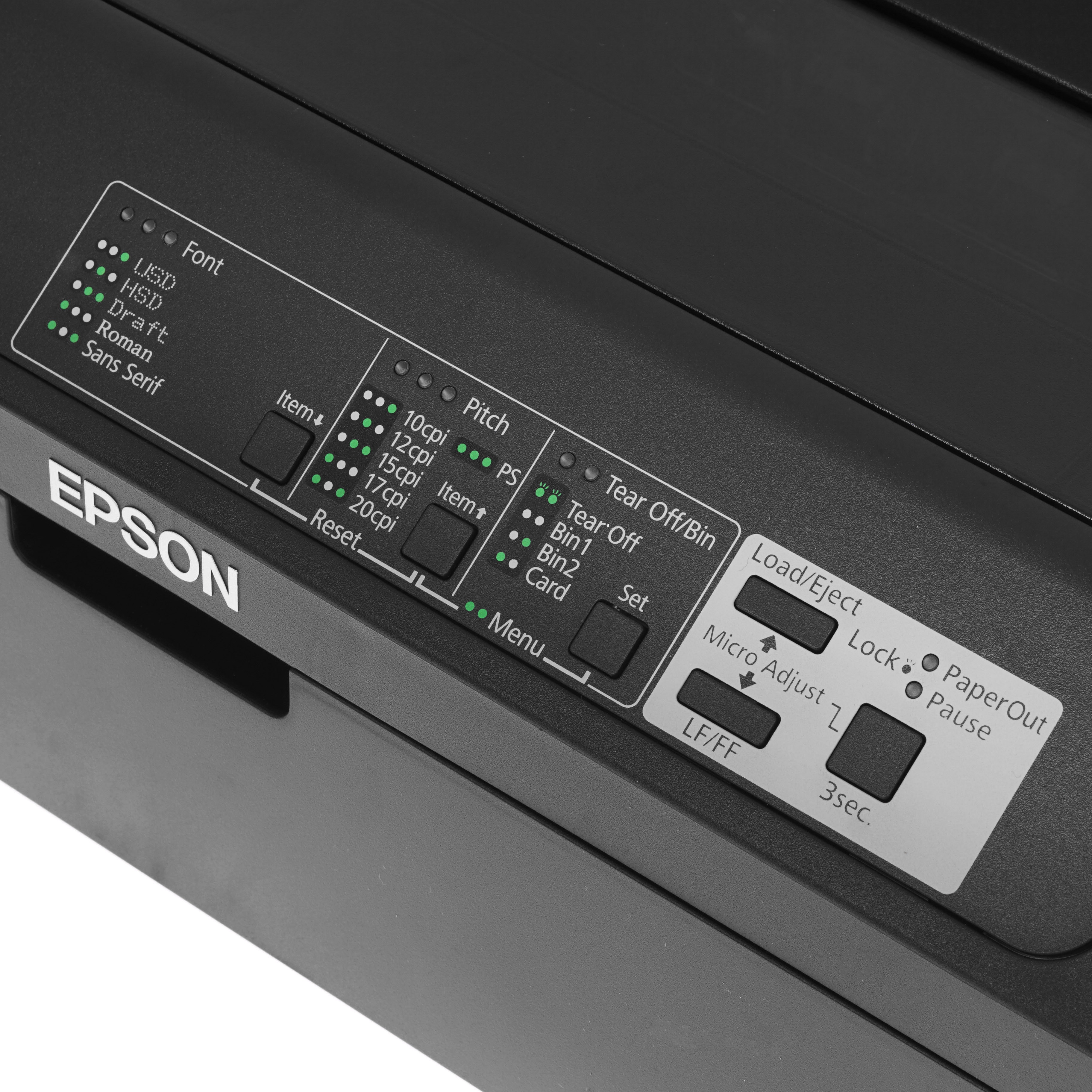 Принтер Epson FX-890II (C11CF37401), матричный A4, 9х2-игольный (80 колонок), высокоскоростной (735