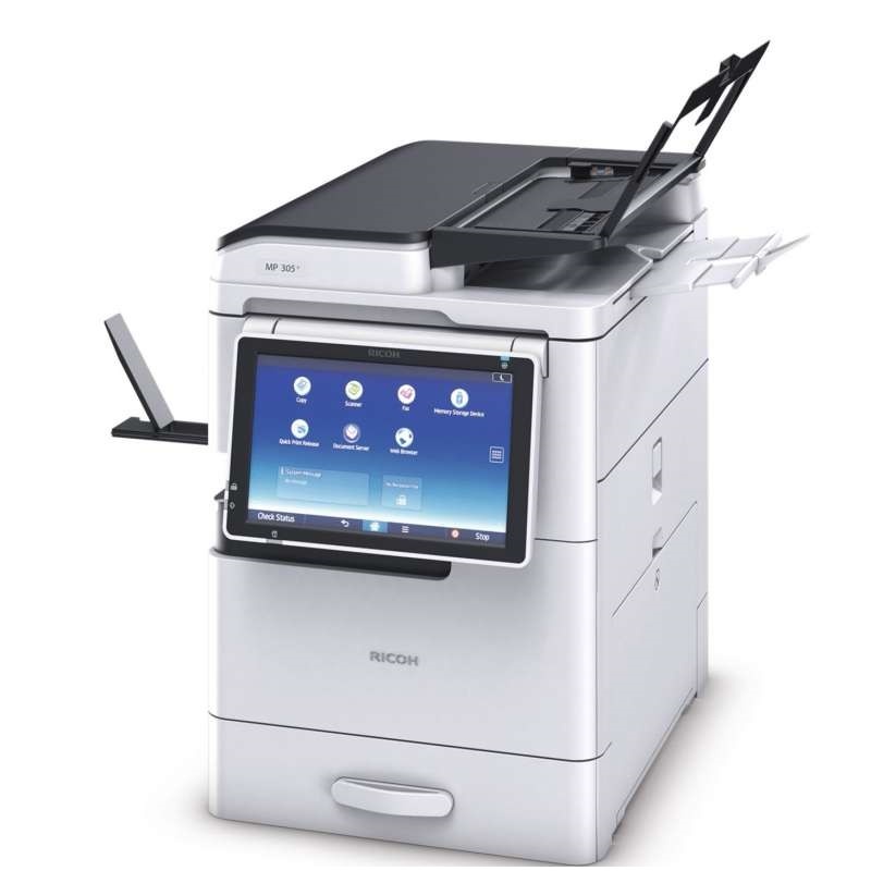 МФУ лазерный Ricoh MP 305+ SPF, A3, монохромный, печ./скан. до 30 стр/мин, 600 x 600 DPI, Ethernet,