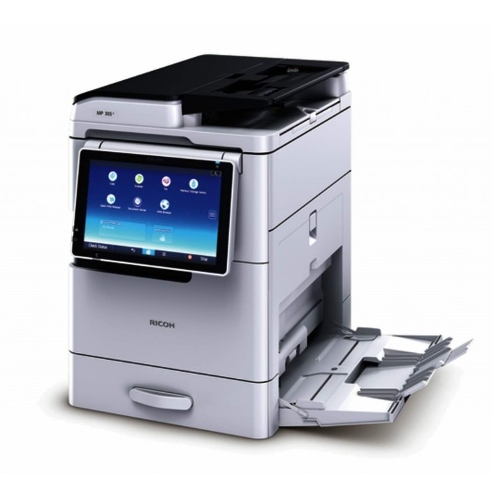 МФУ лазерный Ricoh MP 305+ SPF, A3, монохромный, печ./скан. до 30 стр/мин, 600 x 600 DPI, Ethernet,