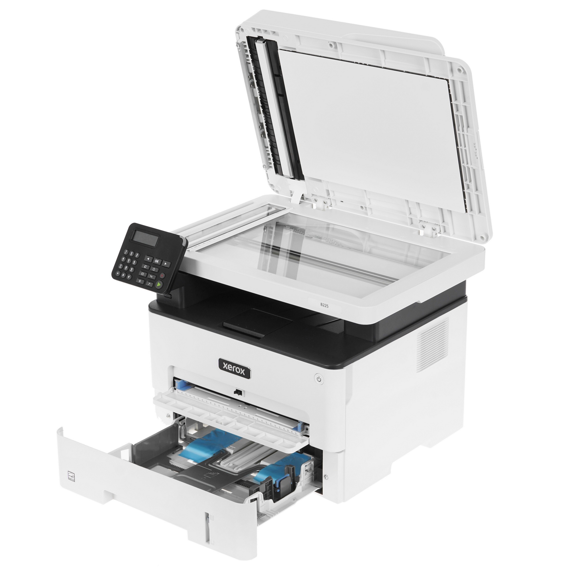 МФУ лазерный Xerox B225 (B225V_DNI), A4, ч/б, печ. до 34 стр/мин., скан. до 23 стр/мин. (ч/б) 7 стр/