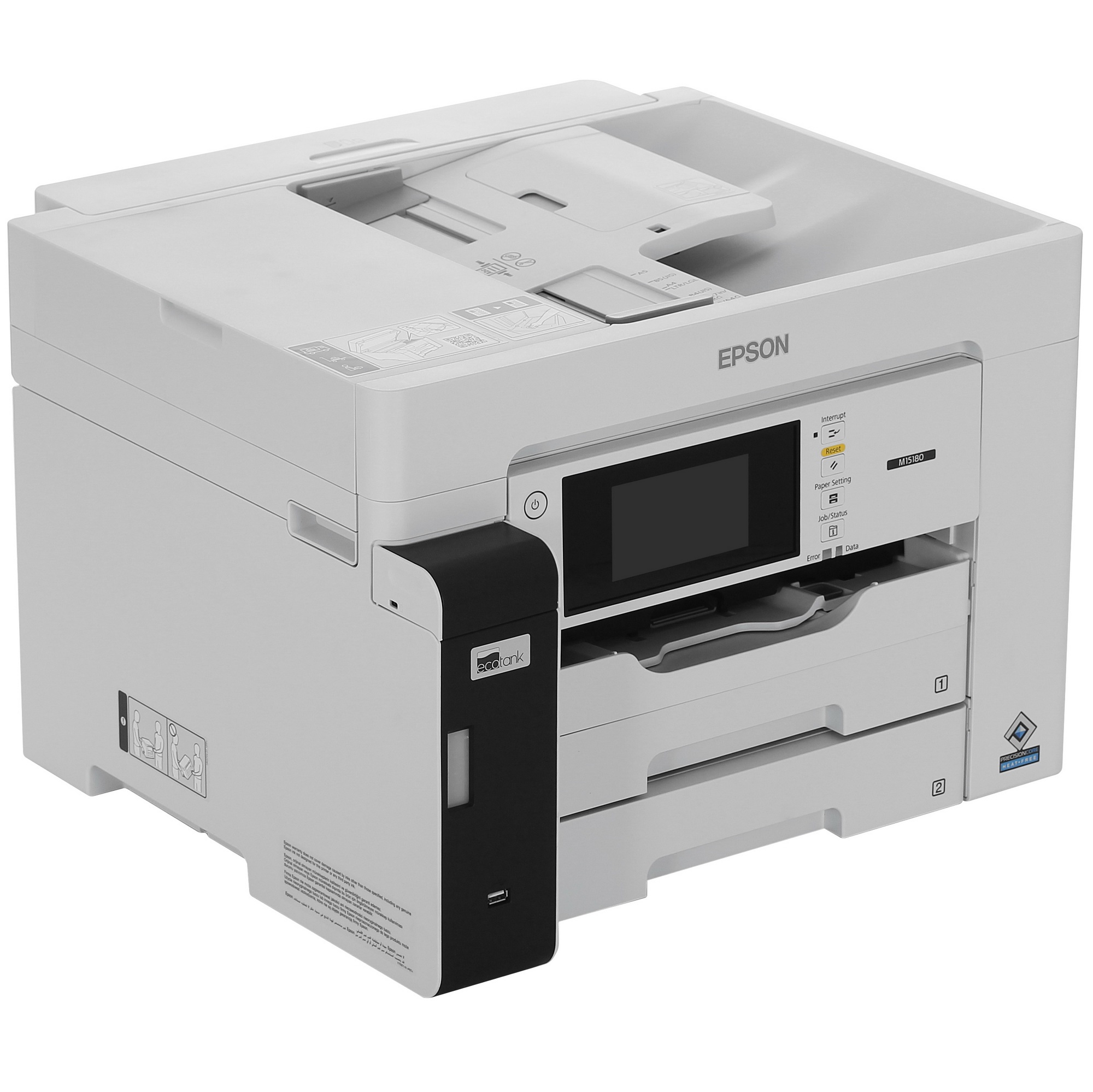 МФУ струйный EPSON M15180 (C11CJ41408), A3+, ч/б, печ. до 25 стр/мин., скан. до 26 стр/мин., 4800 x