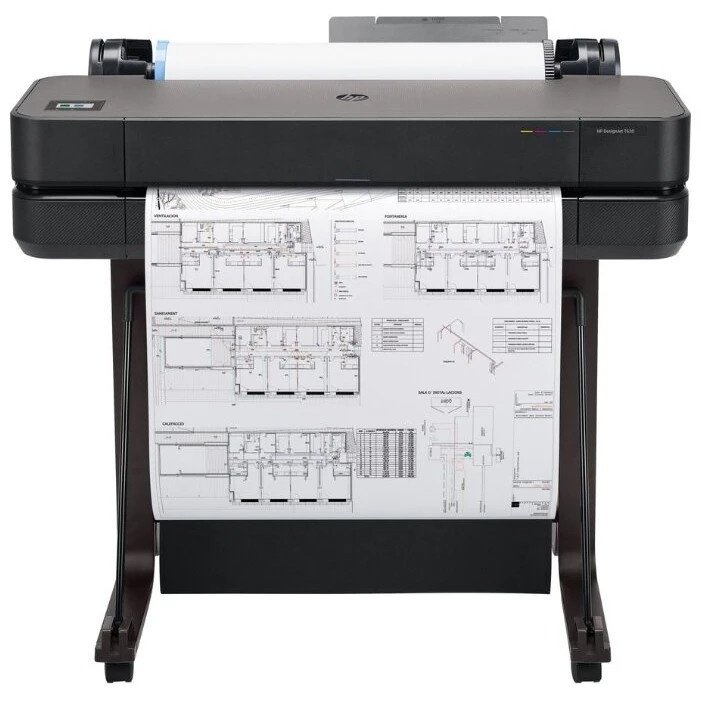 Плоттер струйный HP Designjet T630, A1, цветной, 24", 610 мм, 2400x1200 dpi, USB, Gigabit Ethernet,