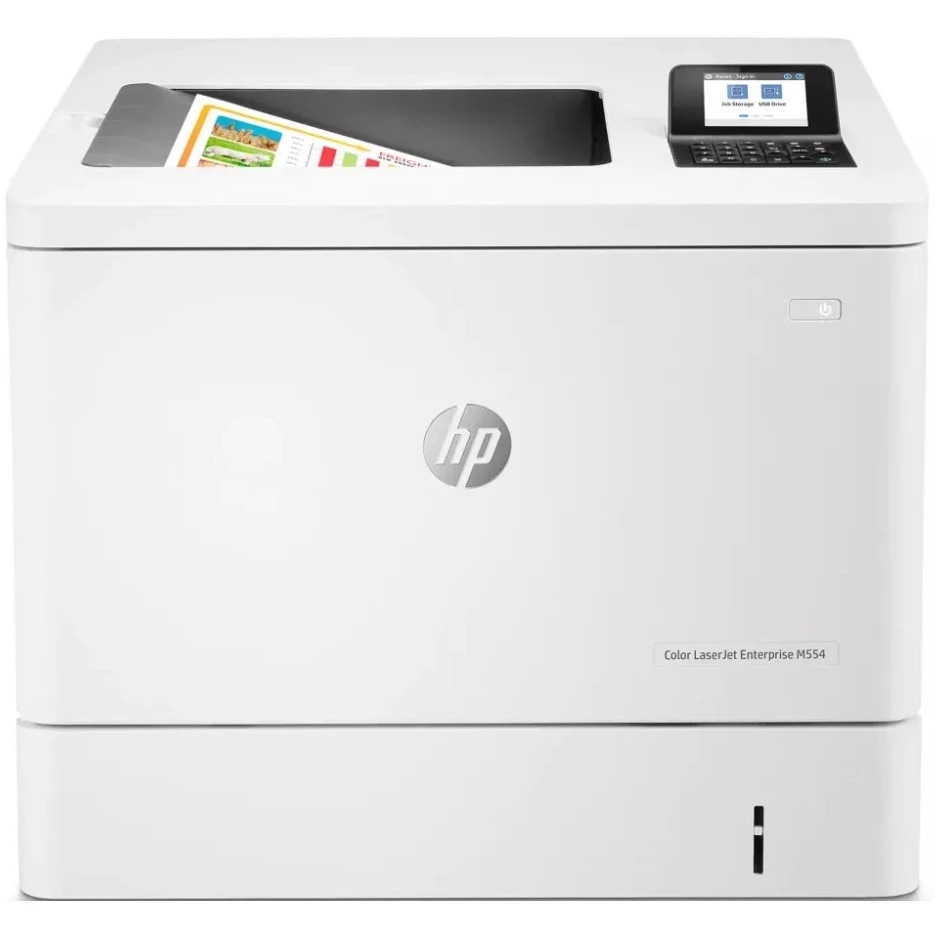 Принтер лазерный HP Color LaserJet Enterprise M554dn (7ZU81A), A4, цветной, печ. до 33 стр/мин., 600