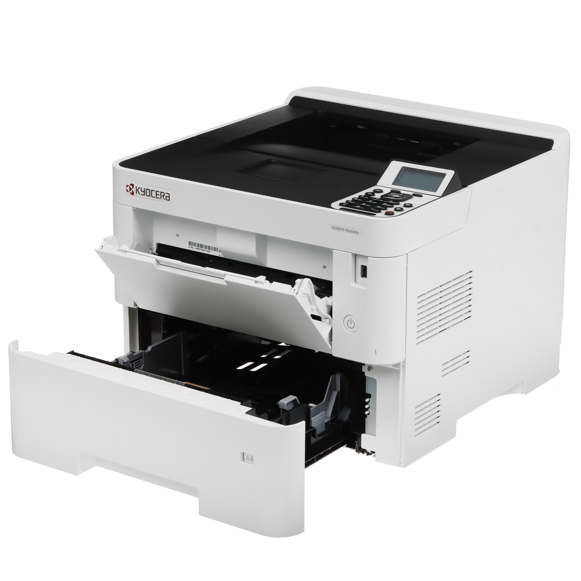 Принтер лазерный Kyocera Ecosys PA4500x (110C0Y3NL0), A4, ч/б, печ. до 45 стр/мин., 1200 x 1200 dpi,