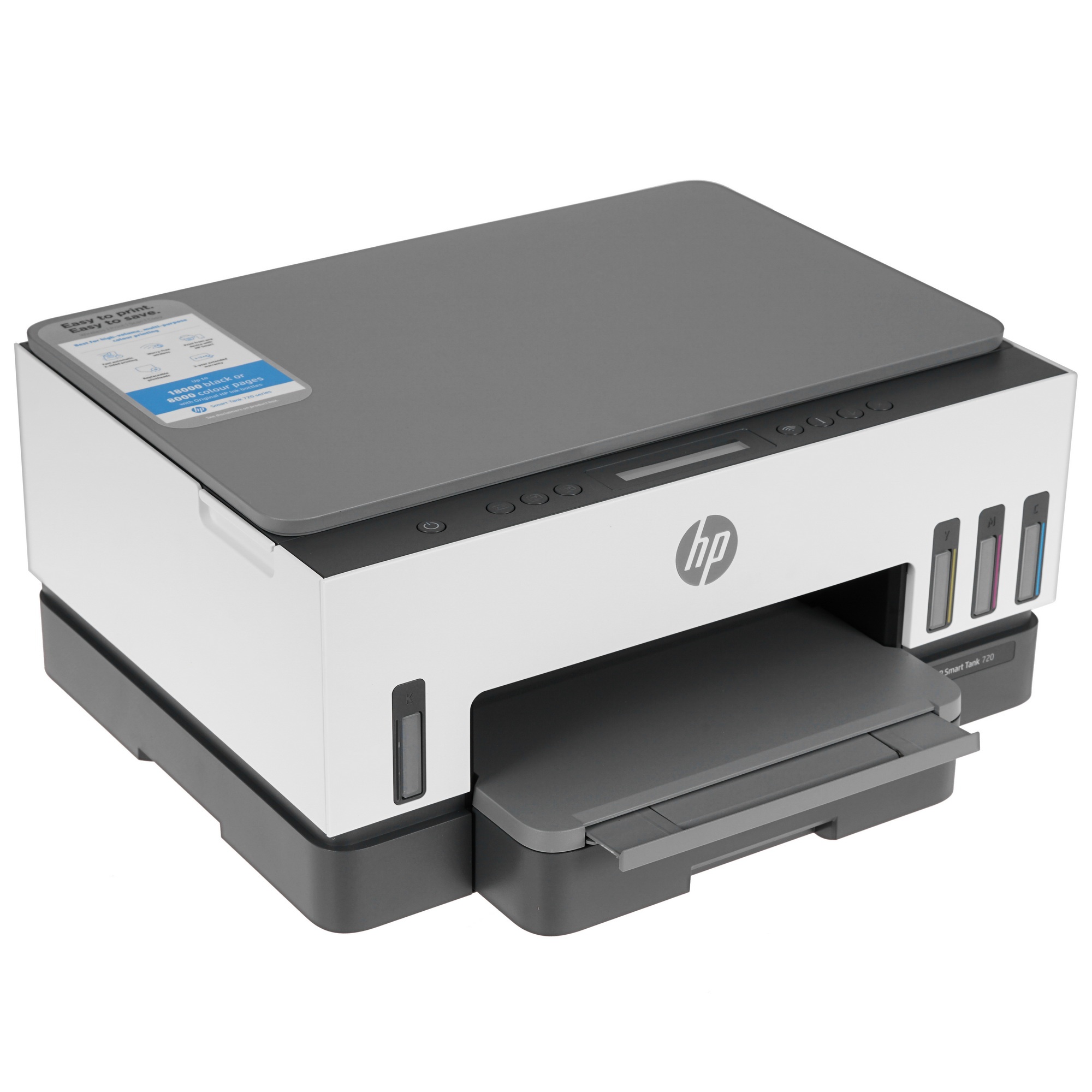 МФУ струйный HP Smart Tank 720 (6UU46A), A4, цветной, печ. до 15 стр/мин. (ч/б) до 9 стр/мин. (цвет)