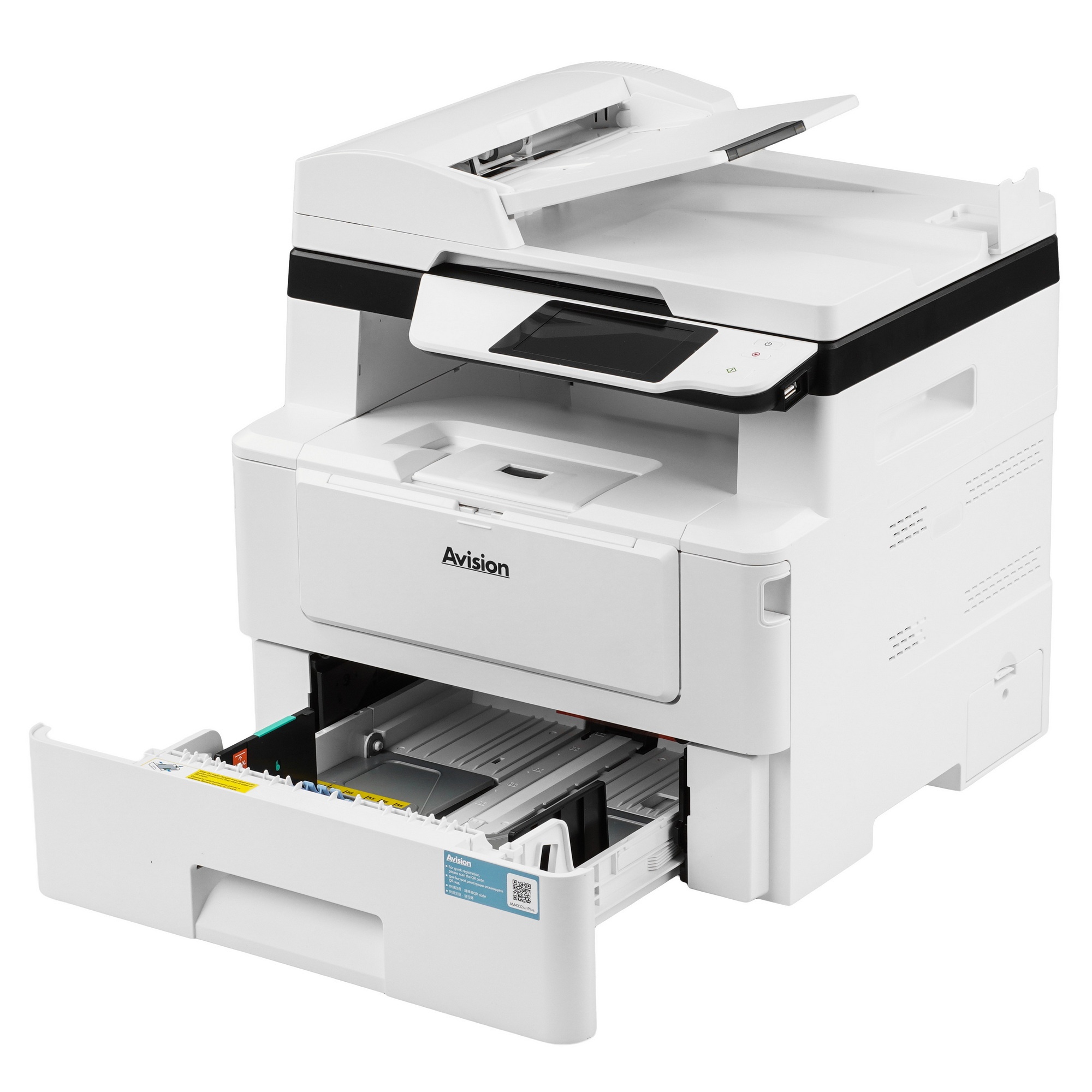 МФУ лазерный Avision AM43A Plus, A4, ч/б, печ. 43 стр/мин., скан. до 36 стр/мин., 1200x1200 dpi, Eth