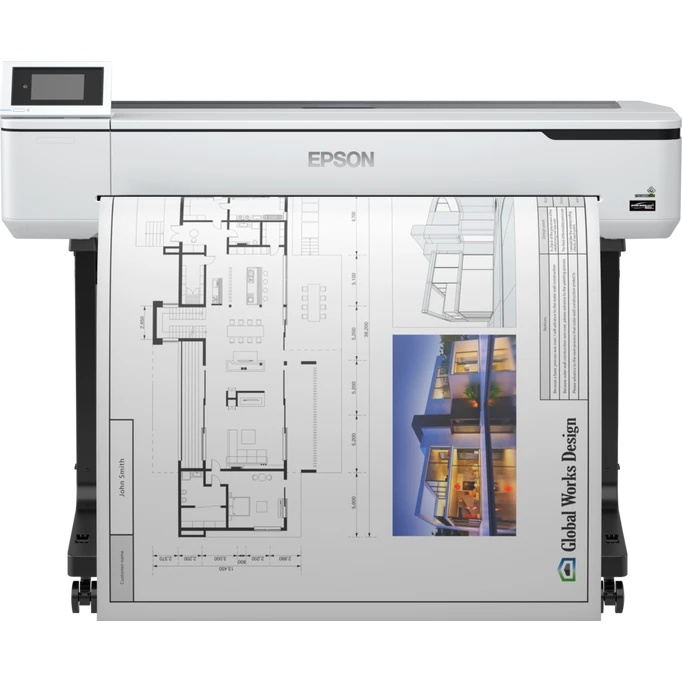 Плоттер струйный Epson SureColor SC-T5100, A0, цветной, 36", 1200x2400 dpi, USB, Gigabit Ethernet, W