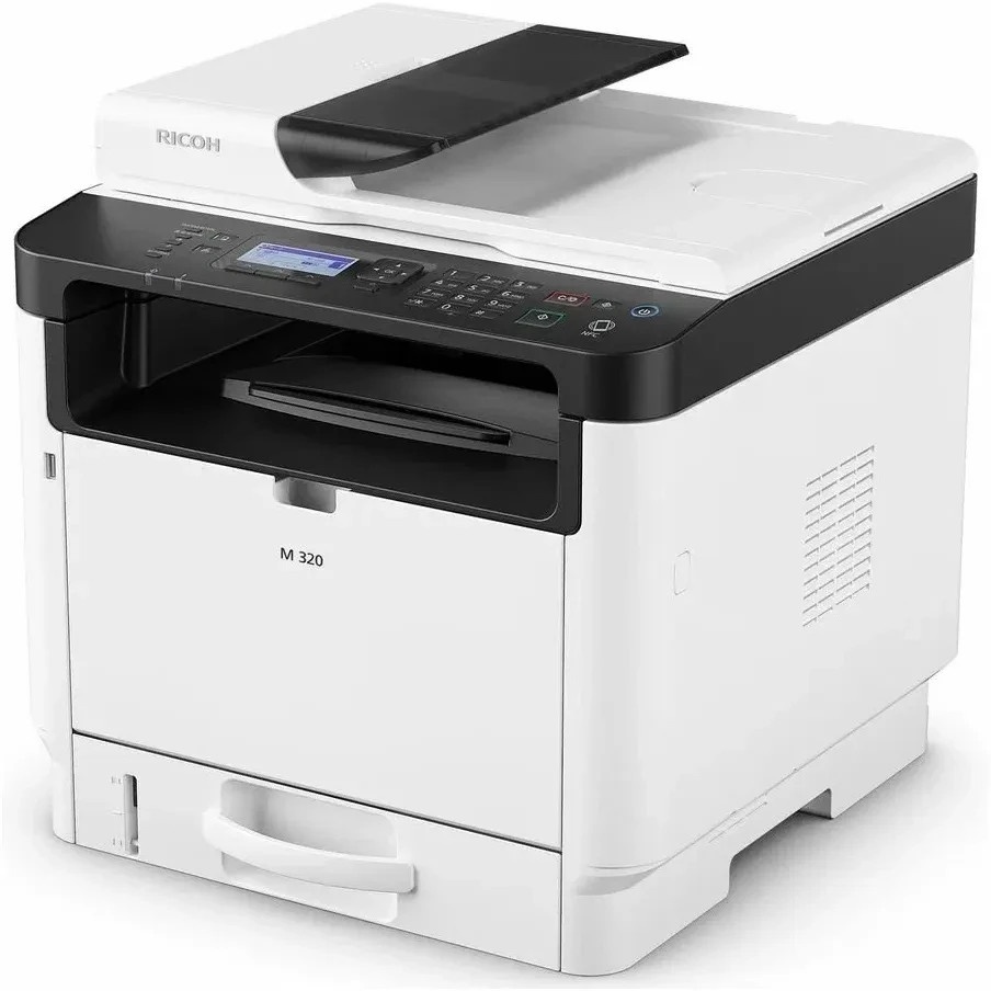 МФУ лазерный Ricoh LE M 320 (408536), A4, ч/б, печ. до 32 стр/мин., скан. до 13 стр/мин. (ч/б) 4.5 с