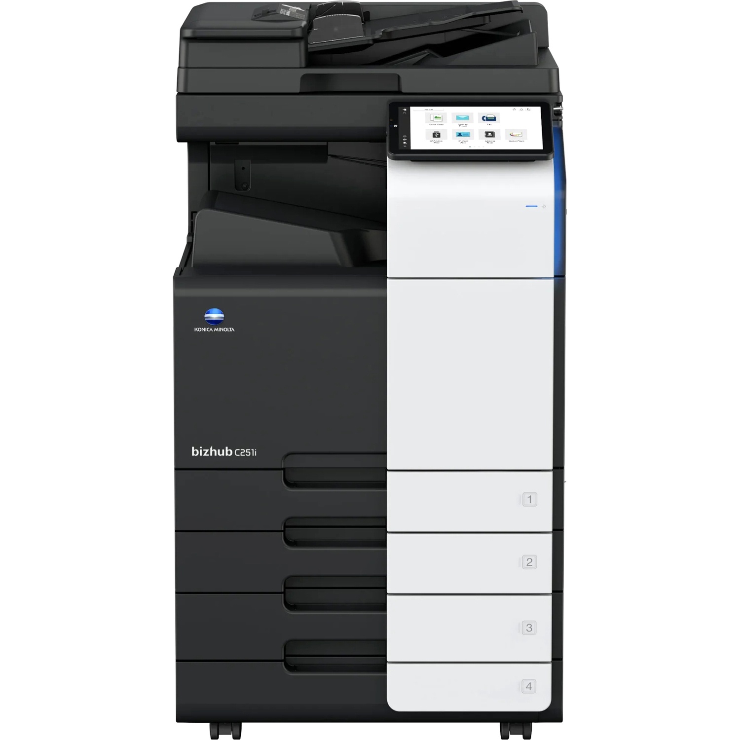 МФУ Konica Minolta bizhub C251i (A3, 25 стр./мин, без крышки и ADF, без тумбы, без картриджей, без к
