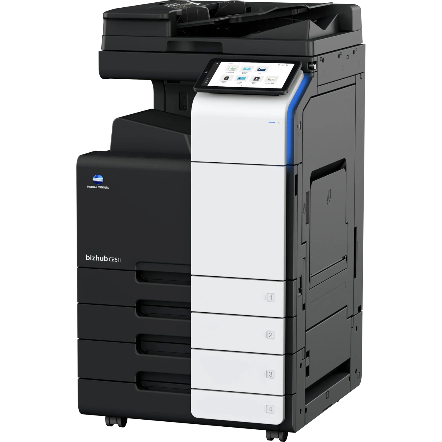 МФУ Konica Minolta bizhub C251i (A3, 25 стр./мин, без крышки и ADF, без тумбы, без картриджей, без к