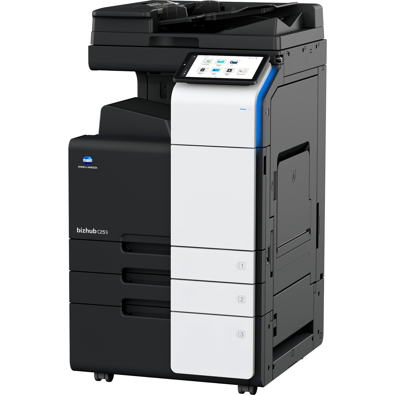 МФУ Konica Minolta bizhub C251i (A3, 25 стр./мин, без крышки и ADF, без тумбы, без картриджей, без к