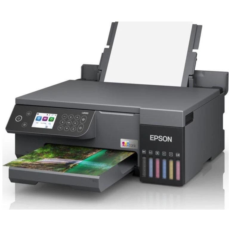 МФУ струйный Epson EcoTank L8100 (C11CK94***), A4, цветной, печ. до 8 стр/мин., 5760 x 1440 dpi (печ