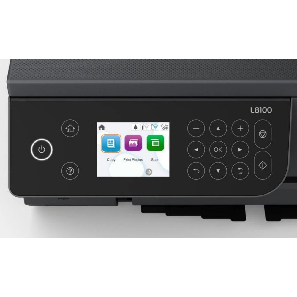 МФУ струйный Epson EcoTank L8100 (C11CK94***), A4, цветной, печ. до 8 стр/мин., 5760 x 1440 dpi (печ
