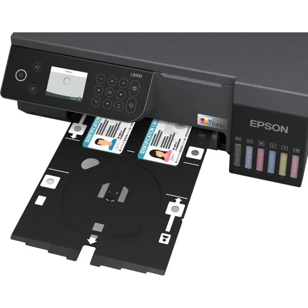 МФУ струйный Epson EcoTank L8100 (C11CK94***), A4, цветной, печ. до 8 стр/мин., 5760 x 1440 dpi (печ