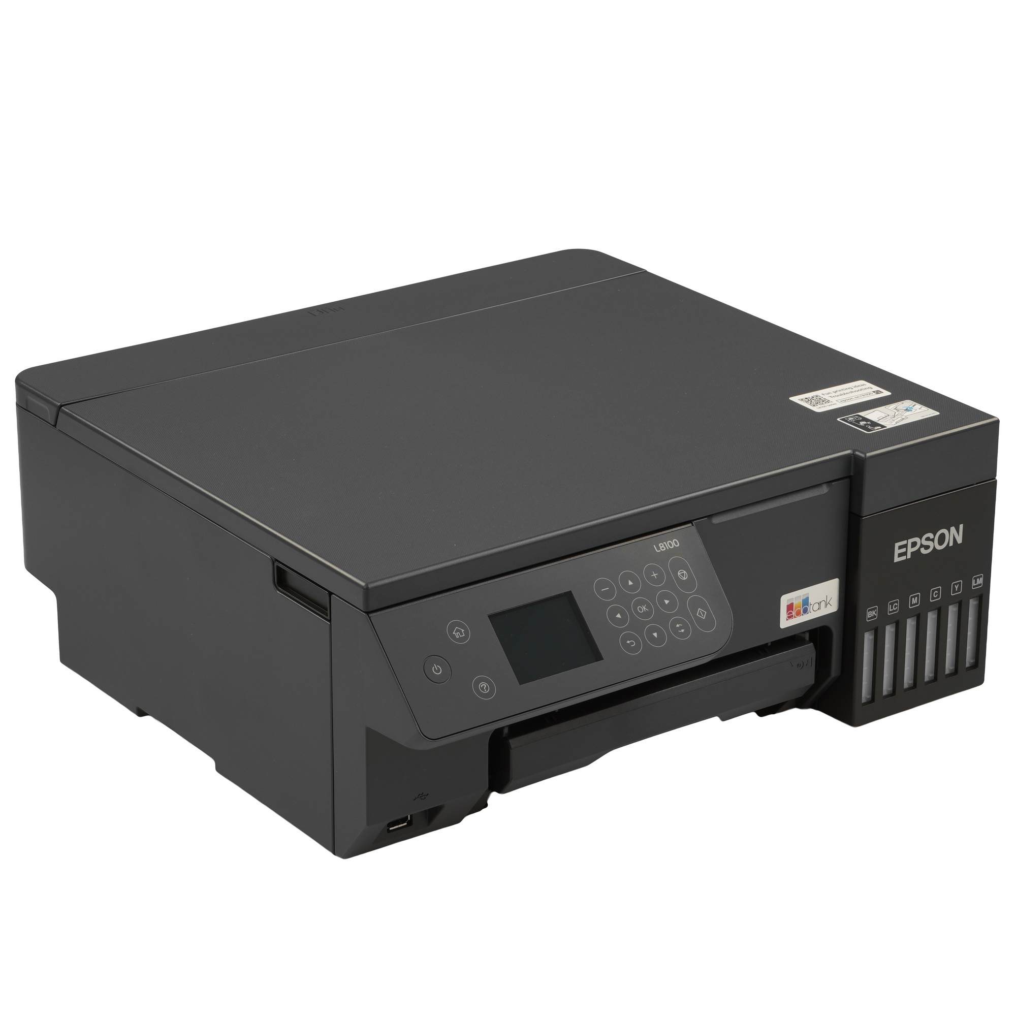 МФУ струйный Epson EcoTank L8100 (C11CK94***), A4, цветной, печ. до 8 стр/мин., 5760 x 1440 dpi (печ