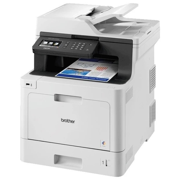 МФУ лазерное Brother DCP-L8410CDW, P/C/S, цветной, А4, 31 стр/мин, 512 Мб, Duplex, ADF50, GigaLAN, W