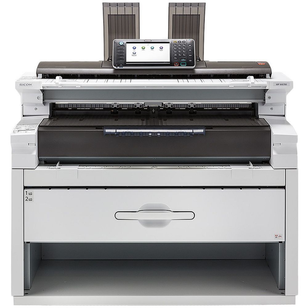 МФУ лазерный Ricoh MP W6700SP (417290), А0, монохромный, печ. до 3,3 стр/мин (A0) 6,7 стр/мин (A1),