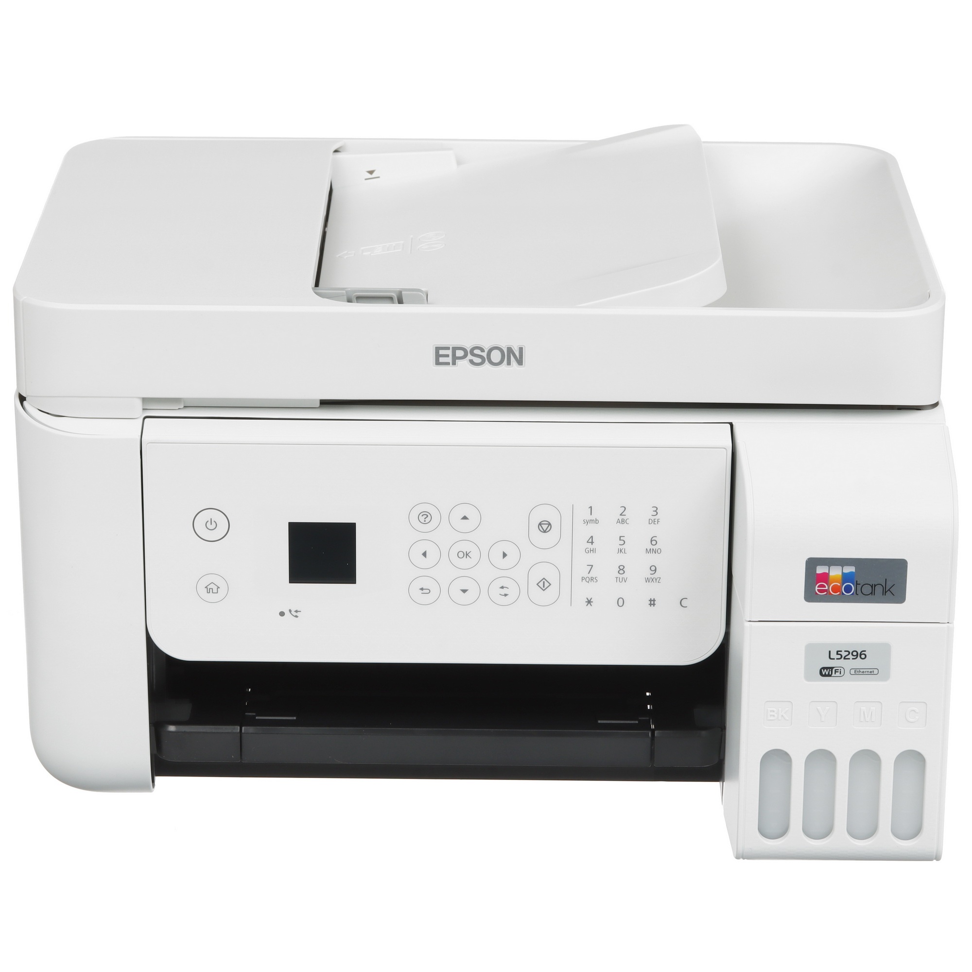 МФУ струйный Epson EcoTank L5296 (C11CJ65411) белый, A4, ч/б печ. 33стр/мин., цв. печ. 15стр/мин., 5